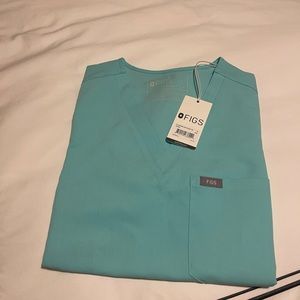 Figs aqua Catarina size small brand new